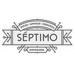 Séptimo Pizza (Naming, branding & interiorismo). Un proyecto de Br, ing e Identidad, Dirección de arte, Diseño de interiores, Diseño, creación de muebles					, Diseño gráfico y Naming de Quique Ollervides - 25.06.2014