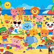 Beach Time!. Design, Graphic Design, and Traditional illustration project by Pamela Barbieri - 11.10.2016