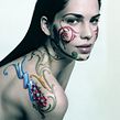 Bodypainting sobre musicos y modelos para Much Music Argentina. Un proyecto de Bellas Artes, Br e ing e Identidad de Alfredo Genovese - 18.11.2016