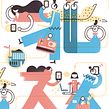 EL PAÍS. Banca digital. Een project van Redactioneel ontwerp, Grafisch ontwerp y Traditionele illustratie van Del Hambre - 23.11.2016