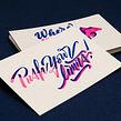 Yani & Guille – Letterpress Postcards. Un proyecto de Diseño, Tipografía y Diseño de automoción de Yani&Guille - 10.01.2017