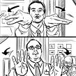 Los Amantes Pasajeros / I'm so excited (Pedro Almodóvar) - Storyboards Ein Projekt aus dem Bereich Kino, Video und TV und Traditionelle Illustration von Pablo Buratti - 02.02.2017