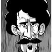 Viajero del tiempo con bigote.. Traditional illustration project by Iker J. de los Mozos - 03.17.2017