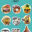 Sticker Pack Guacala. Ilustração tradicional projeto de Guacala Studio - 20.03.2017