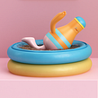 TRIATLÓN. 3D, Character Design, and Traditional illustration project by Aarón Martínez - 03.17.2017
