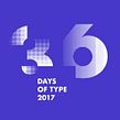36 Days of Type 2017. Monocromatico Ein Projekt aus dem Bereich T und pografie von BlueTypo - 30.03.2017