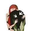 Portada para el libro abrázame los monstruos. Un proyecto de Ilustración tradicional de Mercedes deBellard - 06.07.2017