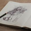 Moleskine SketchBook 2017. Un projet de Illustration traditionnelle de Óscar Lloréns - 14.07.2017