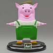 Modelado, Texturas - Cerdo - Magret. 3D, and Character Design project by Pablo Emmanuel De Leo - 08.15.2017