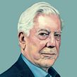 L'Obs Mario Vargas Llosa. Traditional illustration project by David de las Heras - 08.28.2017