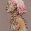 Trabajo personal; Mi dama valiente. Traditional illustration project by Elena Pancorbo - 02.13.2017