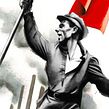 "Diez días que sacudieron el mundo" de John Reed . Ilustração tradicional projeto de Fernando Vicente - 18.10.2017