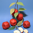 Paper fruits: Apple. Projekt z dziedziny 3D,  Animacja, Trad, c, jna ilustracja, Architektura krajobrazu i Papercraft użytkownika Diana Beltran Herrera - 07.12.2017