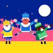 Christmas Characters. Un proyecto de Animación, Animación de personajes e Ilustración vectorial de Moncho Massé - 22.01.2018