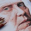 Christopher Walken en lápices de colores. Traditional illustration, Pencil Drawing, Portrait Drawing, Realistic Drawing, Drawing, Artistic Drawing, Colored Pencil Drawing, and Fine Arts project by Néstor Canavarro - 02.10.2018