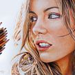Kate Beckinsale en Lápices de Colores. Traditional illustration project by Néstor Canavarro - 02.13.2018