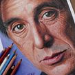 Al Pacino en Lápices de Colores. Ilustração tradicional projeto de Néstor Canavarro - 13.02.2018