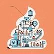 El Pais Semanal - Digestive Machine.. Traditional illustration & Infographics project by Mᴧuco Sosᴧ - 05.16.2018