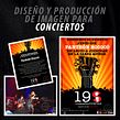 Diseño y Producción de imagen para conciertos. Graphic Design, and Advertising project by Chack Robles - 05.18.2018
