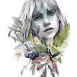 Portada editorial. "Ocho" de Rebeca Stones.. Design editorial e Ilustração tradicional projeto de Beatriz Ramo (Naranjalidad) - 15.06.2017