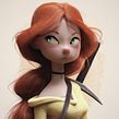 Anna the Warrior. Un proyecto de 3D, Concept Art, Diseño de personajes, Escultura y Modelado 3D de Matias Zadicoff - 24.08.2018