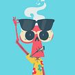 Business Skeleton's Vacation. Animation, 2D Animation, Character Animation, and Character Design project by Yimbo Escárrega - 07.07.2018