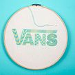 Fan art. VANS. Un proyecto de Bordado, Br, ing e Identidad, Diseño y Diseño gráfico de Elidé Rangel Soto - 06.06.2018