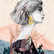Bienvenida, primavera.. Een project van  Tekening, Tekening met potlood,  Portrettekening, Traditionele illustratie y Digitale illustratie van Beatriz Ramo (Naranjalidad) - 28.03.2019