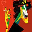 Leyendas del Rock Nacional. Traditional illustration project by Pablo Lobato - 04.04.2011