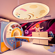 Sala de Resonancia Magnetica IOIR. Un proyecto de Escenografía, Ilustración tradicional e Ilustración infantil de Juan Villamil - 07.04.2019