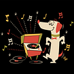 Dancing Dog. Un projet de Illustration numérique de Ed Vill - 09.04.2019
