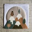 Montañas nevadas. Arts, Crafts, Embroider, and Design project by Carolina Bello - 02.02.2019