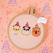 Bordado Ositos de cumpleaños ♥. Embroider project by Flora Te - 06.20.2019