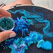 Obra Mar 2. Fine Arts, Embroider, Creativit, and Design project by Josefina Allendes - 07.03.2019