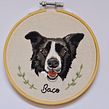 Retrato de Baco . Embroider project by Valentina Castillo - 07.17.2019