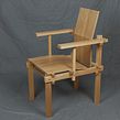 Interpretación personal "Silla Roja" de Gerrit Rietveld. Un proyecto de Artesanía, Diseño, creación de muebles					 y Diseño de producto de Patricio Ortega (Maderística) - 22.08.2019