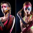 Body paint Caretas maquillaje profesional 1. Arte urbana, Caligrafia, Criatividade, Design, Lettering, Pintura, e Tipografia projeto de TECK24 - 26.09.2019