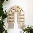 ARCOÍRIS XL BORDADO SOBRE MADERA CON CUERDA DE MACRAMÉ. Un proyecto de Bordado de L´ABU studio - 15.01.2020