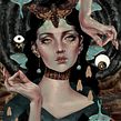 Wassermoth. Een project van Digitale illustratie y Traditionele illustratie van Fernanda Maya - 11.12.2019