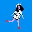 Happy Jumping. Projekt z dziedziny Trad, c, jna ilustracja, Ilustracja c i frowa użytkownika Sara Tomate - 14.12.2019