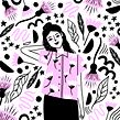 Pink Doodle. Un projet de Illustration traditionnelle et Illustration numérique de Sara Tomate - 14.12.2019