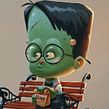 Little Frank & Bride. Character Design project by Joel Santana - 09.20.2019