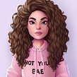 Fluffy hair. Projekt z dziedziny Ilustracja c i frowa użytkownika Natália Dias - 13.02.2020