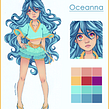Oceanna. Een project van  Concept art van Natália Dias - 13.02.2020