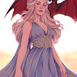 Daenerys. Un proyecto de Ilustración digital de Natália Dias - 13.02.2020