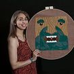 Mi Proyecto del curso: Bordado XL con aguja mágica. Artesanato, e Bordado projeto de Carolina Bello - 22.02.2020