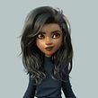 Cartoon girl. 3D project by Javier Benver - 02.27.2020
