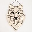LOBO BORDADO EN MADERA. Artesanato projeto de L´ABU studio - 09.03.2020