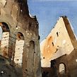 Serie "Monolitos", 2019.. Un projet de Architecture , et Aquarelle de Gonzalo Ibáñez - 12.03.2020
