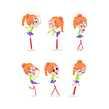 Hora do Rock - Character Design. Un proyecto de Animación y Diseño de personajes de Caio Martins - 15.03.2020